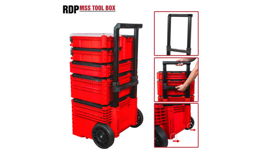 Modular Storage System 556x1120x424mm wheels IP65 RDP-MSS7 image