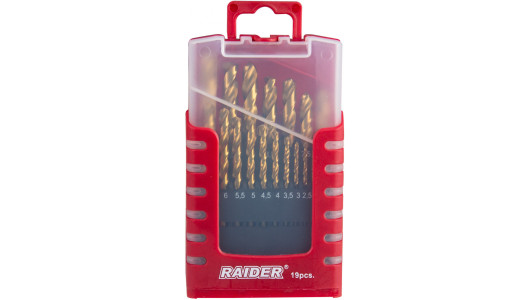 Set 19 burghie HSS+TIN &oslash; &nbsp;1.0 &ndash; 10.0 mm image