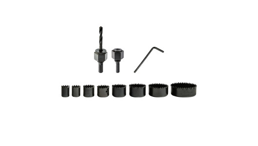 Hole cutters &oslash;19-64mm 11pcs. kit image