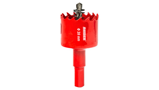 HSS bi-metal holesaw &Oslash;38mm with Co Pilot drill bit and shank image