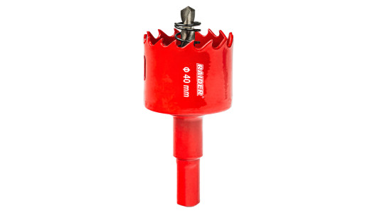 HSS bi-metal holesaw &Oslash;40mm with Co Pilot drill bit and shank image