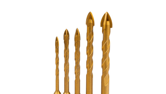 Set 5 burghie multi-material 4 placi &Oslash;4 5 6 8 10mm 1/4" HEX image