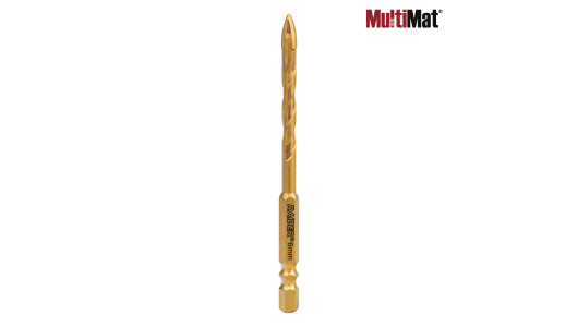 Drill Bit MultiMat 4Cut TIN Hex 1/4" &Oslash;6 mm image