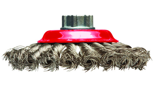 Twist Knot Wire Saucer Cup Brush &oslash;100mm for Angle Grinder image