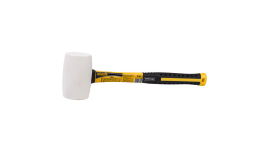 Чук гумен дръжка фибростъкло 340g бял Topmaster Professional image