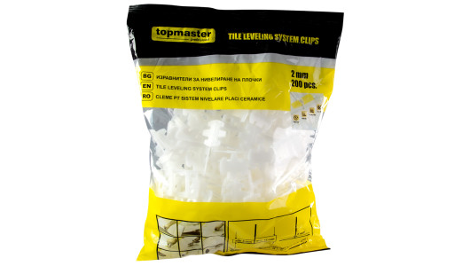 Комплект за нивелиране на плочки (200 изравнителя 2.0мм) Topmaster Professional image