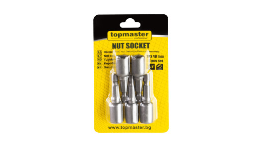 Nut setter socets 10x48mm 5 pcs set TMP image