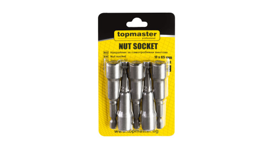 Nut setter socets 10x65mm 5 pcs set TMP image