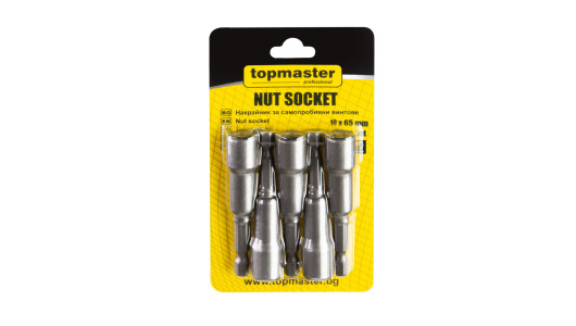 Накрайници за самопр. винтове 10x65мм к-т 5бр Topmaster Professional (10/100) image