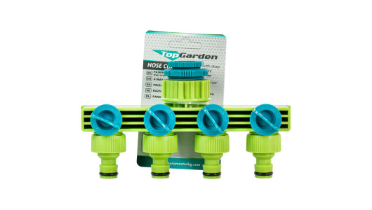 Mufa conector furtun 4 cai cu stop 1/2-3/4 TG image