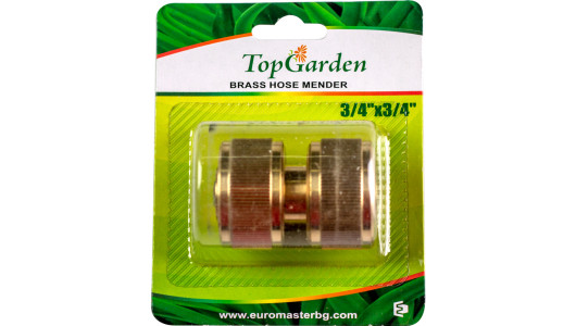 Brass hose mender 3/4&rdquo; TG image