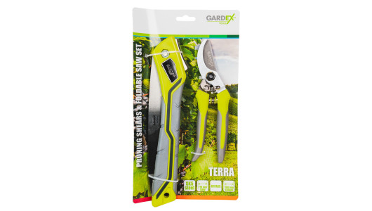 Комплект лозарска ножица и сгъваем трион TERRA GX image