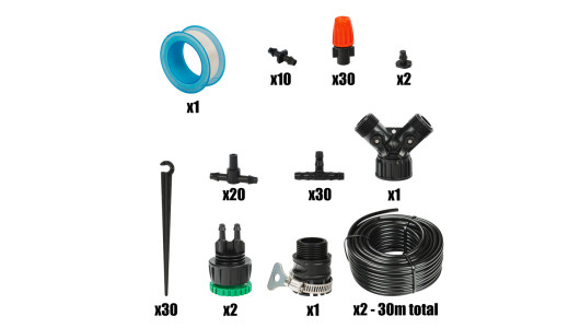 Set irigare hidroponie prin picurare 60m 157 duze HARVEST GX image