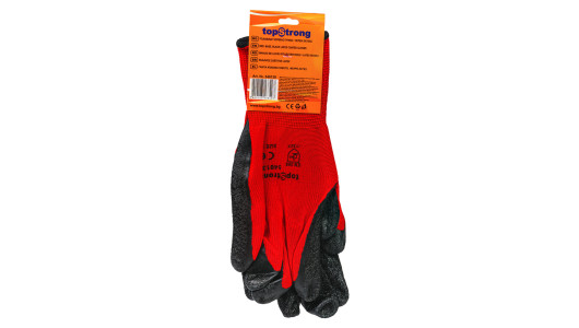 Black latex red base gloves TS image