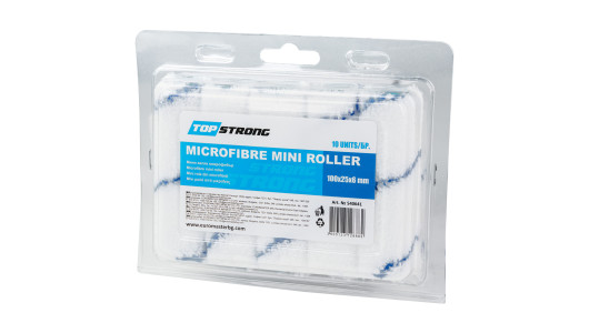 Microfiber Mini roller 100X25mm 10pcs set TS image