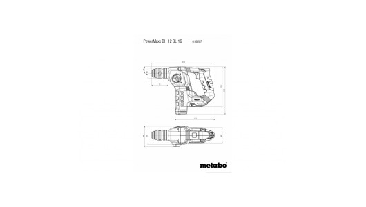 Perforator de acumulator. 12V 16mm METABO BH 12 BL 16 Solo image
