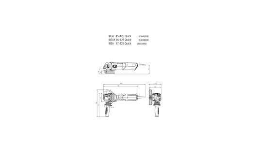 Ъглошлайф 125mm 1550W METABO WEVA 15-125 Quick image