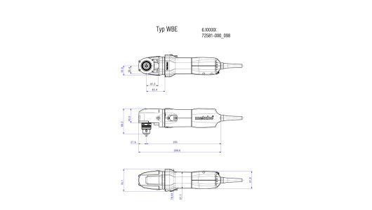 Burghiu cu unghi 700W METABO WBE 700 image