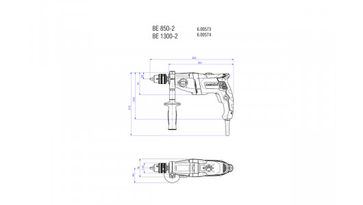 Бормашина 1300W METABO BEV 1300-2 image