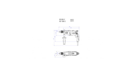 Burghiu 1300W METABO BEV 1300-2 image
