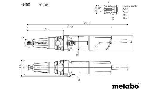 G 400 Straight grinder image