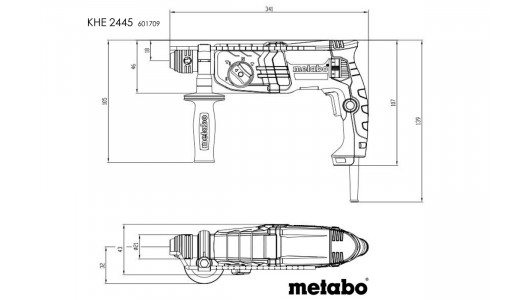Perforator 800W 24mm METABO KHE 2445 KOMBI image