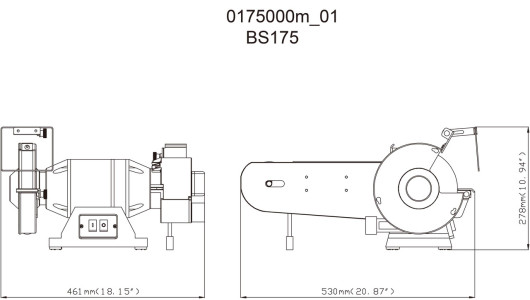 Комбиниран шмиргел + лентов шлайф 175 mm 500W METABO BS 175 image