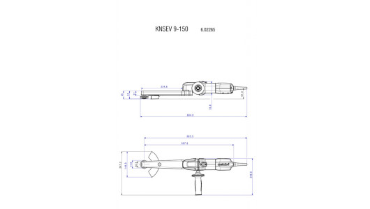 Ъглошлайф удължен 150 mm 950W METABO KNSE 9-150 SET image