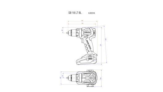 SB 18 LT BL cordless hammer drill image