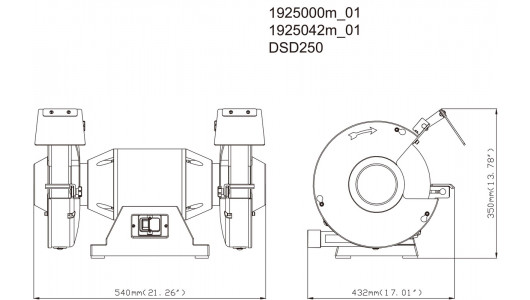 DSD 250 Bench Grinder image