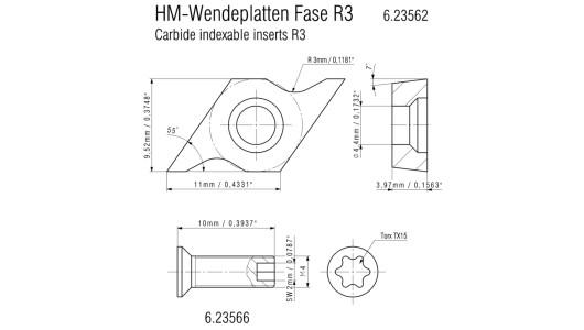 10 Carbide indexable inserts R3 image