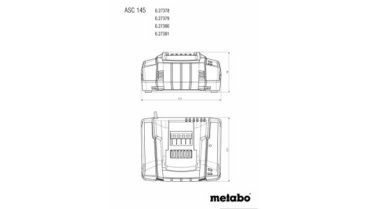 Încărcător rapid METABO ASC 145 12-36V image