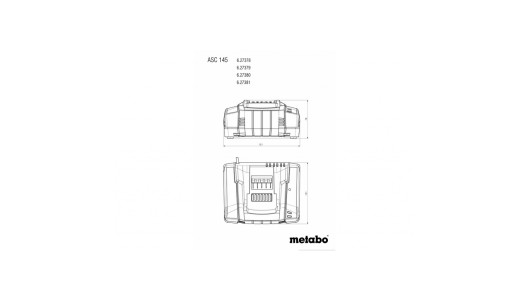 &Icirc;ncărcător rapid METABO ASC 145 12-36V image