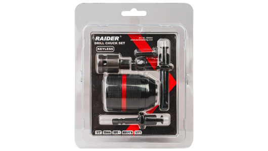 Drill Chuck 1/2"13mm Keyless Metal SDS+HEX1/4"M square1/2"F image