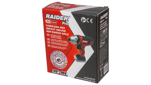 R20 Cordless Hex Impact Driver 1/4" 140Nm Solo RDP-KHID20 image