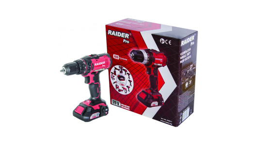 R20 Бормашина акум. Li-ion 2-ск. 13mm 44Nm RAIDER PRO RDP-SCD20 image