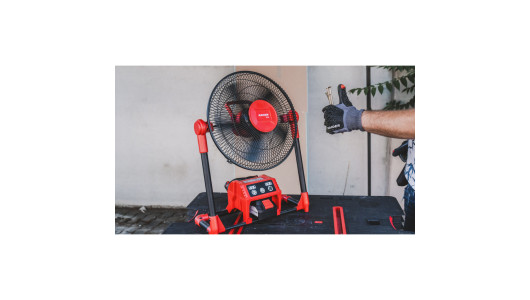 R20 Cordless Work Fan & 230V 300mm LED Solo RDP-SWF20 image
