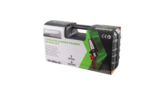 Mini-fierastrau de gradina 12V 4&rdquo; 2x2Ah cu 3 lanturi in cuti image