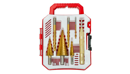 Step Drill Bits 3 Sawtooth Slotted Drill &Oslash;3 6 8mm Set 7pcs. image