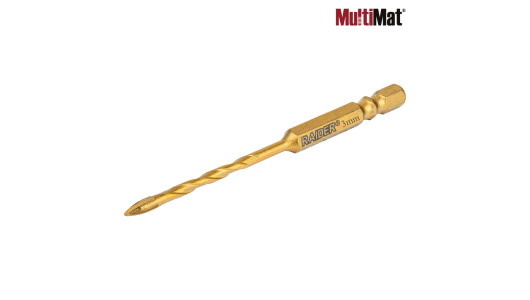 Drill Bit MultiMat 4Cut TIN Hex 1/4" &Oslash;3 mm image