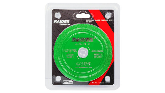 Disc diamantat pentru tăiat sticlă 125x22,23x15mm RD-G01 image