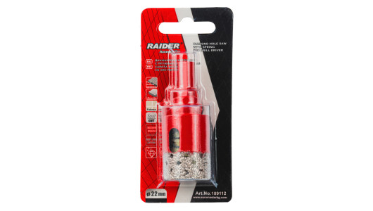 Diamond Hole Saw with spring, for drill driver &Oslash;22mm image