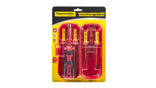 Insulated screwdrivers 1000V, interchangeable, 8 parts TMP image