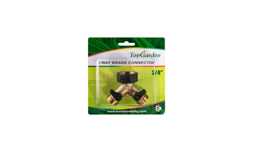 2-way brass connector 3/4" TG image