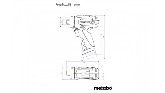 Винтоверт акум. 10.8V 34Nm METABO POWERMAXX 2x2Ah small case image