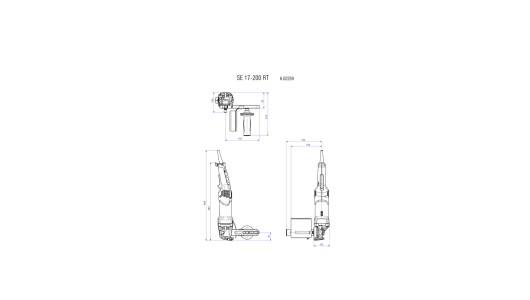 Сатинираща машина 1700W METABO SE 17-200 SET image