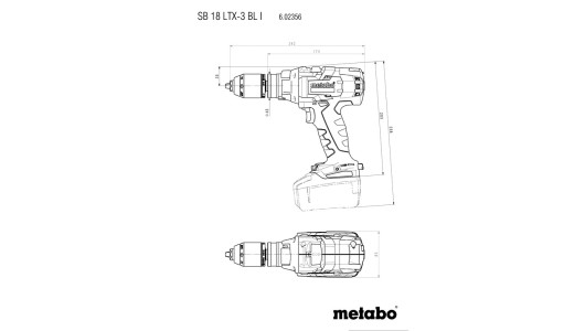 Бормашина акум. ударна 18V 120Nm METABO SB 18 LTX-3 2X5.2Ah image