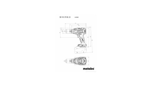 Мașină de găurit cu percuție 18V 130Nm MB SB 18 BL Q 2X5.2Ah image
