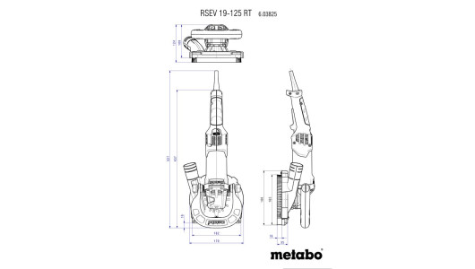 Шлайф за бетон 125mm 1900W METABO RSEV 19-125 RT image