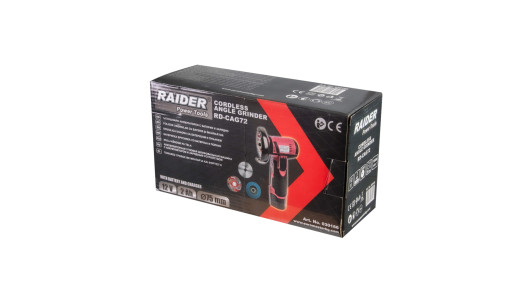 Ъглошлайф акум. 12V 2Ah 75x10mm RAIDER RD-CAG72 image
